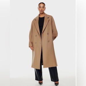 Aritzia Babaton the Slouch coat in 2 cocoa sand